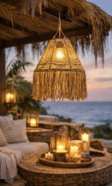 Bohemian hang solar lamp