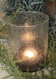 Bubbel windlicht 20x15 cm
