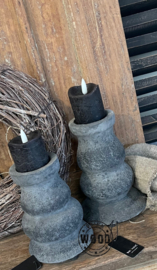 Brynxz candle Holder Stone Black S
