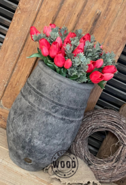 Brynxz Planter One Line Stone Black