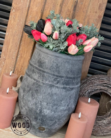 Brynxz Planter One Line Stone Black