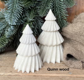 Geurende kerstbomen set wit