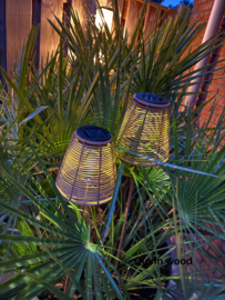 Solar lamp op steker