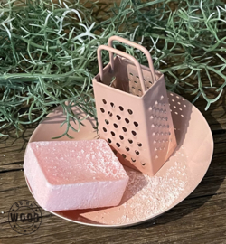 Compleet amber setje roze