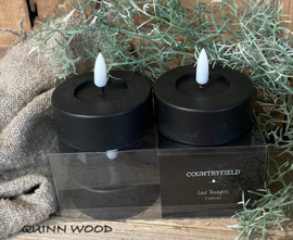 Led maxi waxine zwart 2 stuks