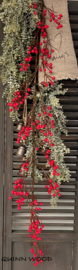 Brynxz Rosa Canina Berry Garland Red