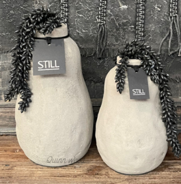 STILL collection organic vase L taupe