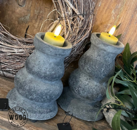 Brynxz candle Holder Stone Black S