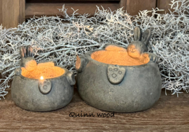 Brynxz  set of 2 tealightcups hare