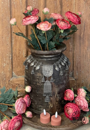 Brynxz triple peony dark red