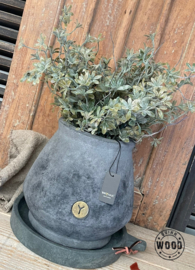 Brynxz planter grandeur Large stone grey