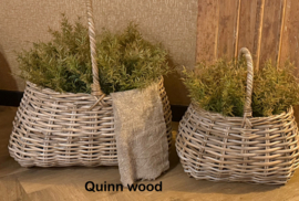 Rattan manden met hengsel