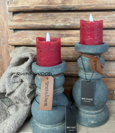 Led mini kaarsjes rood 2 stuks