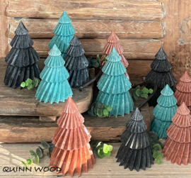 Set van 2 massieve geur kerstbomen groen