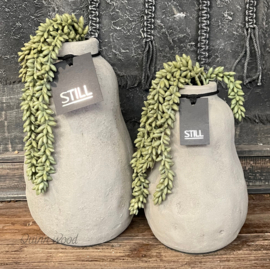 STILL collection organic vase M taupe