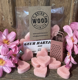 Geur hartjes roze 8 stuks