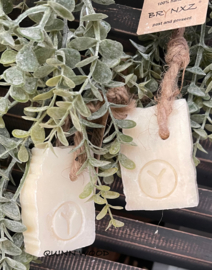 Brynxz soap on a rope brick white