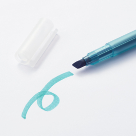 Muji Highlighter Grayish Cyan