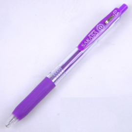 Zebra Sarasa Clip Gel Inkt Pen - Fijn  / 0.5mm - Paars