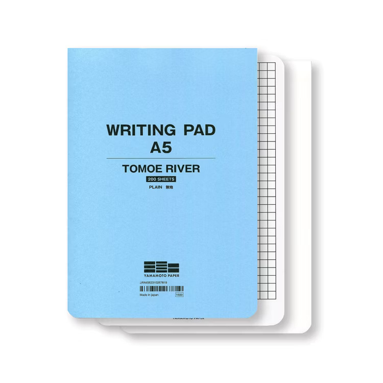 Yamamoto Writing Pad - Tomoe River Paper S 52g/m2 - A5 - 200 Sheets = 400 Pages
