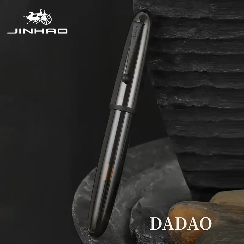 JINHAO # 9019 DADAO Transparante Zwarte Acryl Demonstrator Vulpen - F-Nib