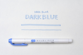 Zebra Mildliner Double-Sided Highlighter - Fine / Bold – Mild Dark Blue