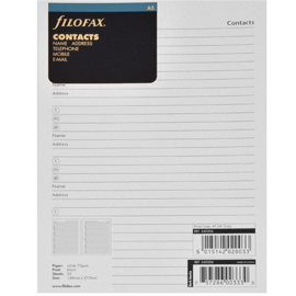 Filofax A5 Clipbook Planner  Contact Lijsten
