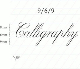 Archie's Calligraphy A4 Blok   9/6/9 Copperplate, Spencerian – A4 Paper Pad (Portrait)