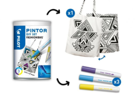Pilot Pintor - Set DIY Bag - Inclusief 3 Markers - Fine Tip