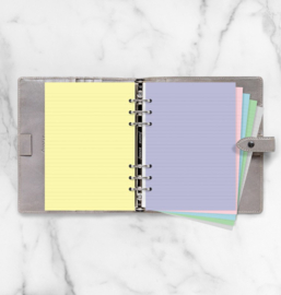 Filofax Clipbook  A5 Gelinieerd 80/m² Pastel Kleurig Papier