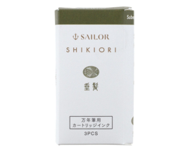 Sailor set van 3 Ink Cartridges Shikiori, Sansui Suberakashi