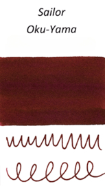 Sailor set van 3 Ink Cartridges Shikiori, Sansui Okuyama - Burgundy