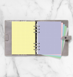 Filofax Clipbook  A5 Geruit 80gr Pastel Kleurig Papier