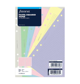 Filofax Clipbook  A5 Geruit 80gr Pastel Kleurig Papier