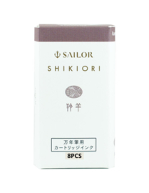 Sailor Shikiori Sansui Ink - Kamoshika  Brown - 8 Cartridges