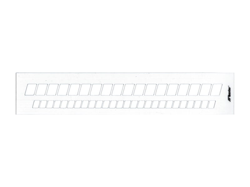 Letters Guide Schuin  /  Sloping  Template / Sjabloon  10mm, 15mm  # 80005