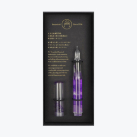 Teranishi Chemical Guitar Glass Pen with Cap, Aurora Borealis, Purple