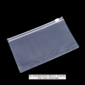 A5 Transparante  Zipper Lock Envelope