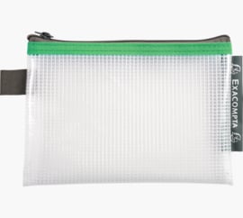Transparante Zipperbags ft A6 | Groen