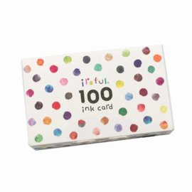 Sakae TP Iroful Ink Cards, White, 75gsm, set van 100
