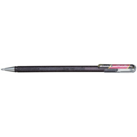 Pentel Hybrid Dual Metallic Shimmering Gel Pen - 1.0 mm - Zwart /Metallic Rood - K110 DAX