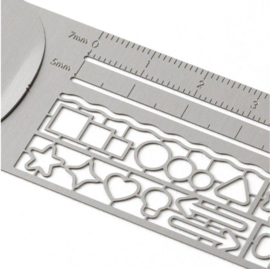 Midori Aluminium Clip Ruler