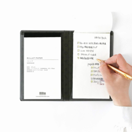 Yamamoto Bullet Jotter Notebook  Gabardine Black # GA244