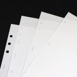 A5 Blanco 100 Vel  Wit Papier geschikt voor o.a A5 Filofax (Clipbook) en A5 Vultera Organizer