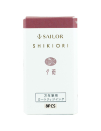Sailor Shikiori Sansui Ink - Yutsubame Red - 8 Cartridges