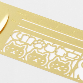 MIDORI MD Clip Stencil / Ruler - Cats