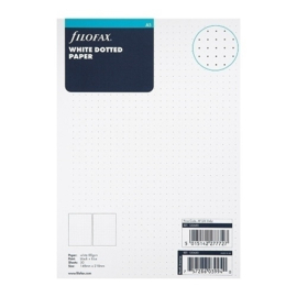 Filofax Clipbook  Navullingen A5 Wit Dotted Papier - 80 gram