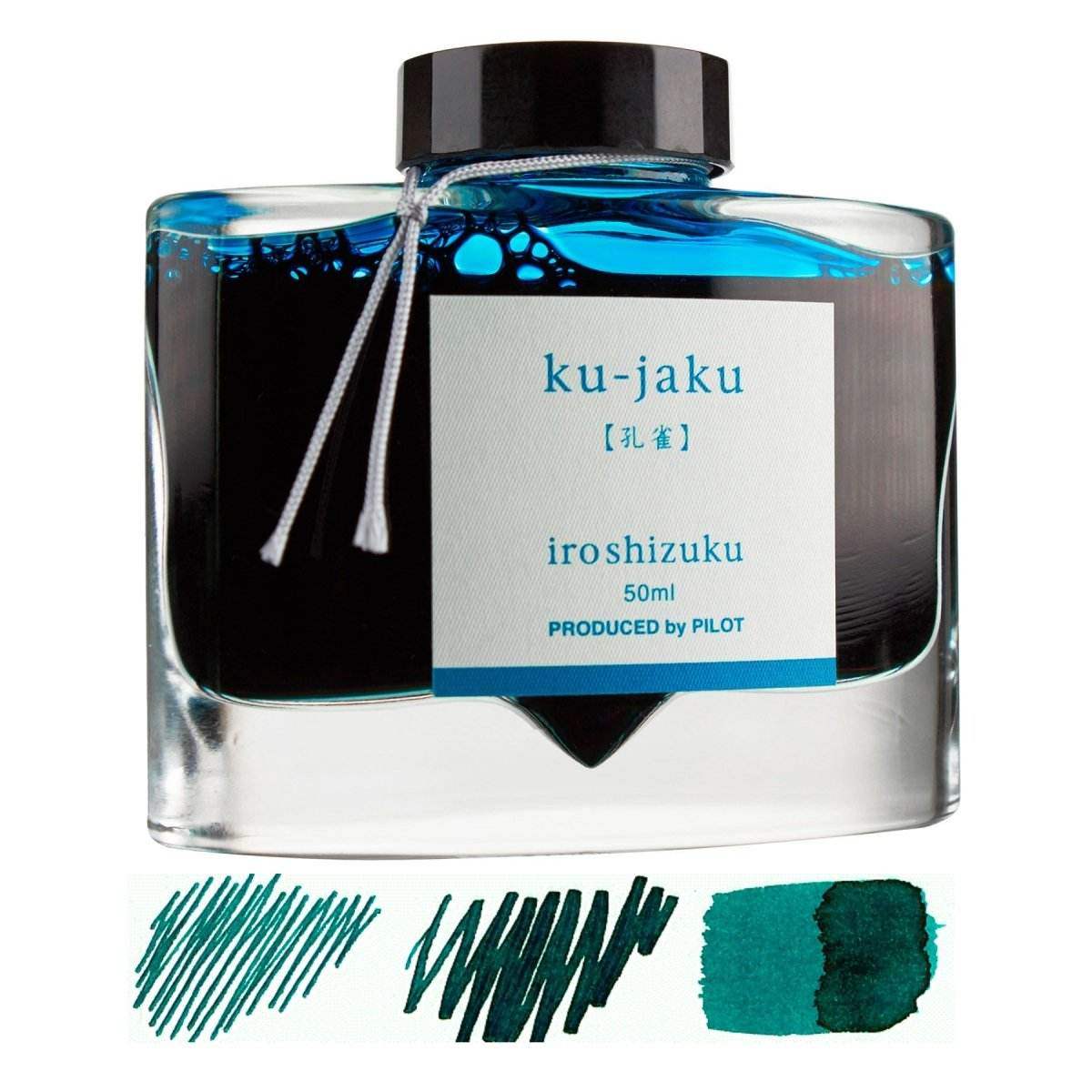 Pilot Iroshizuku Inktpot 50 ml - KU-JAKU (Zee  Groen ) + GRATIS een Octopus Inkabsorber