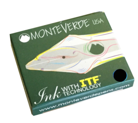 Monteverde Set van 6 Standaard Inktpatronen. Zwart