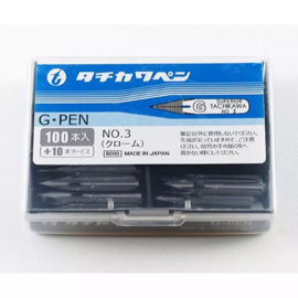 Tachikawa No. 3 - G-Pen Model Nib - Set van 100 + 10 GRATIS